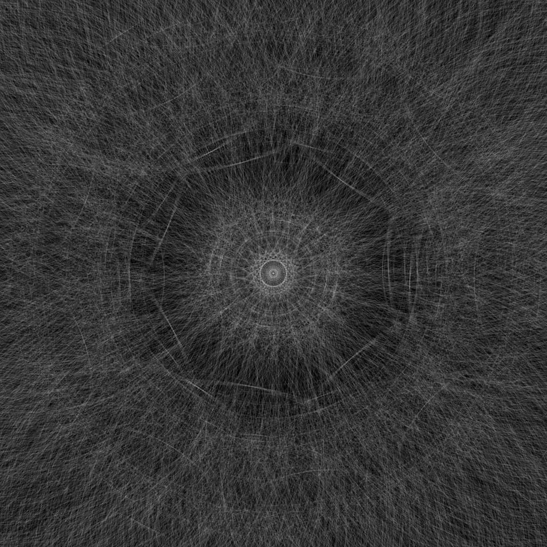 Nightfall - A Hypotrochoid p5js Generative Art by Vadym Alyekseyenko