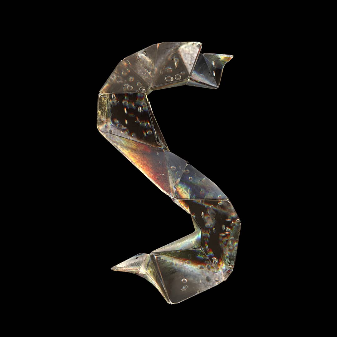 Charm of Freya - 3D Crystalline Typography